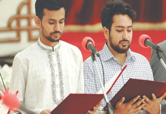 Bangladesh Forms Interim Government: Key Student Leaders Nahid and Asif Take on Crucial Cabinet Roles