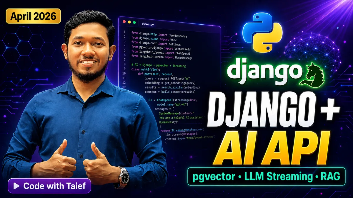 Building AI-Powered REST APIs with Django & Python in 2026 — The Complete Production Guide