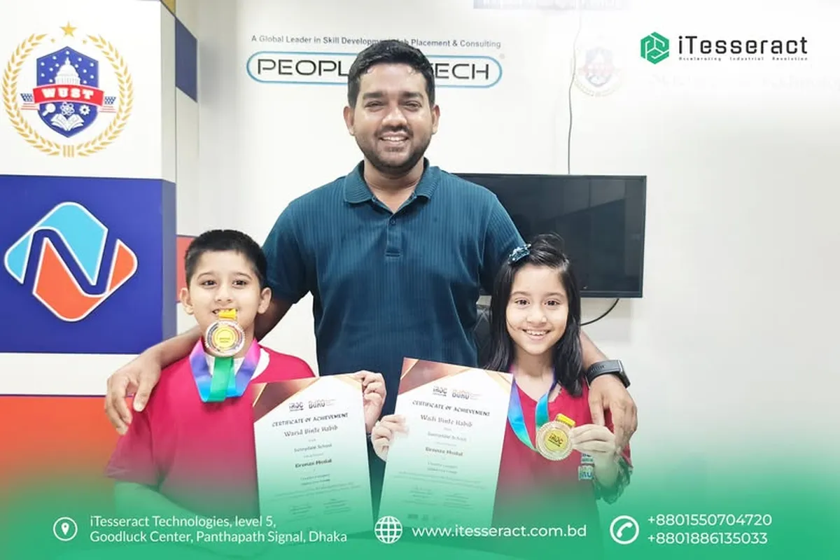 Wadi and Warid Win Bronze Medal at BDRO National Robotics Contest